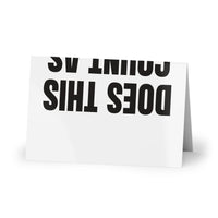 Does This Count as Cardio for Fitness Laughs greeting card – original NewGiftDay design, view 5