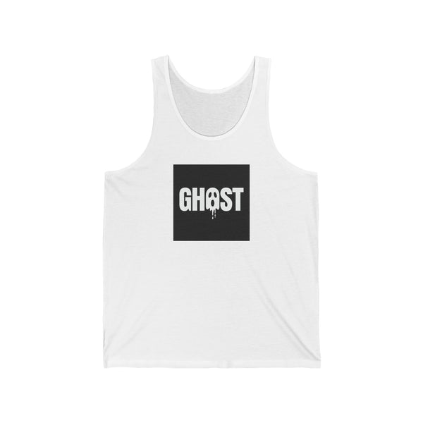 Spooky Ghost Drip Tank Top with Bold Lettering design