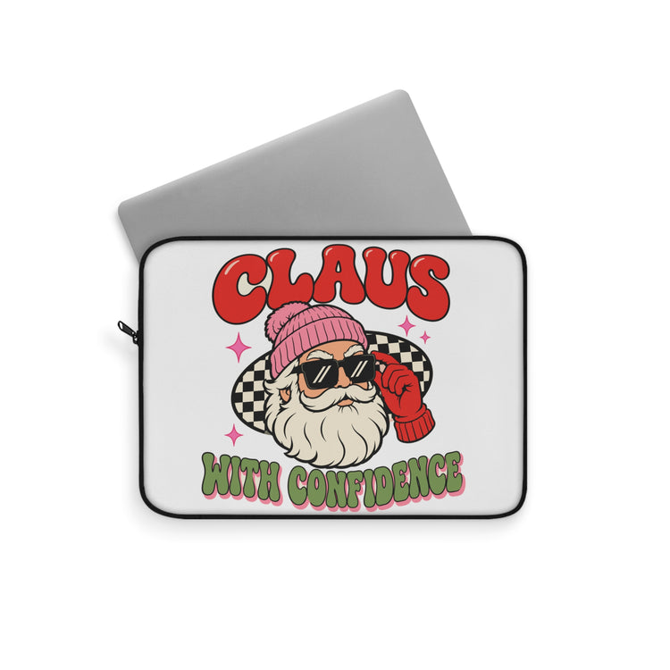 Claus With Confidence laptop sleeve – original NewGiftDay design, view 2