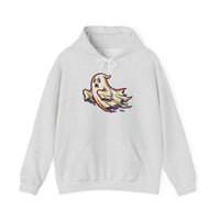 Floating Ghost Drift Halloween hoodie – original NewGiftDay design, view 2