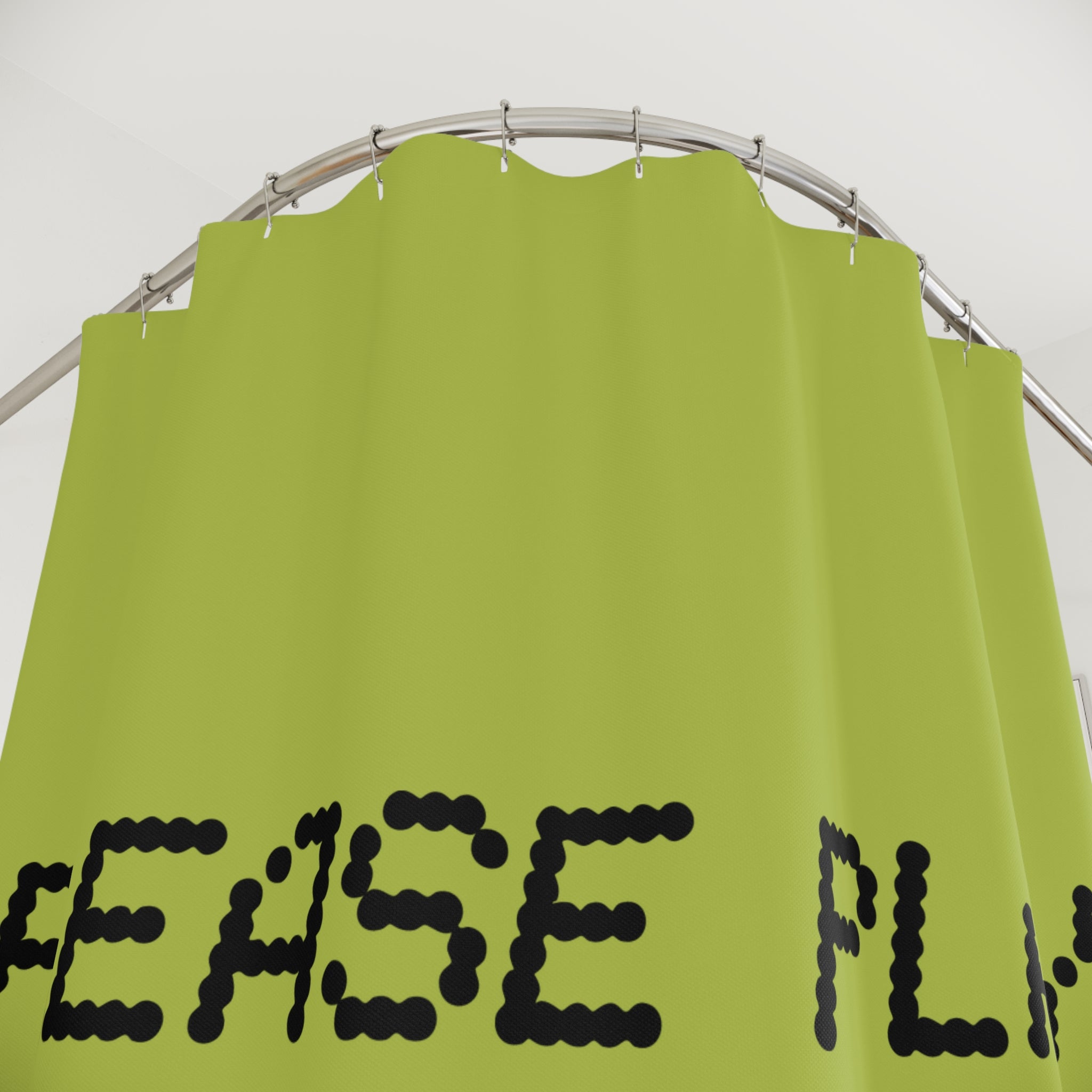 "Please Play Again" Slogan Shower Curtain Gift: Retro Gaming Fun for Nostalgic Homes