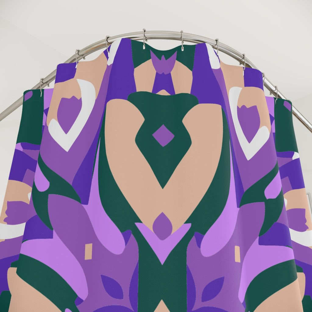 Abstract Geometric Mandala Shower Curtain Gift: Zen Art for Serene Homes
