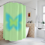 Ethereal Aura Butterfly Shower Curtain Gift: Tranquil Gradient for Aesthetic Homes