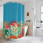 Vibrant Coral Reef Shower Curtain Gift: Underwater Escape for Coastal Homes