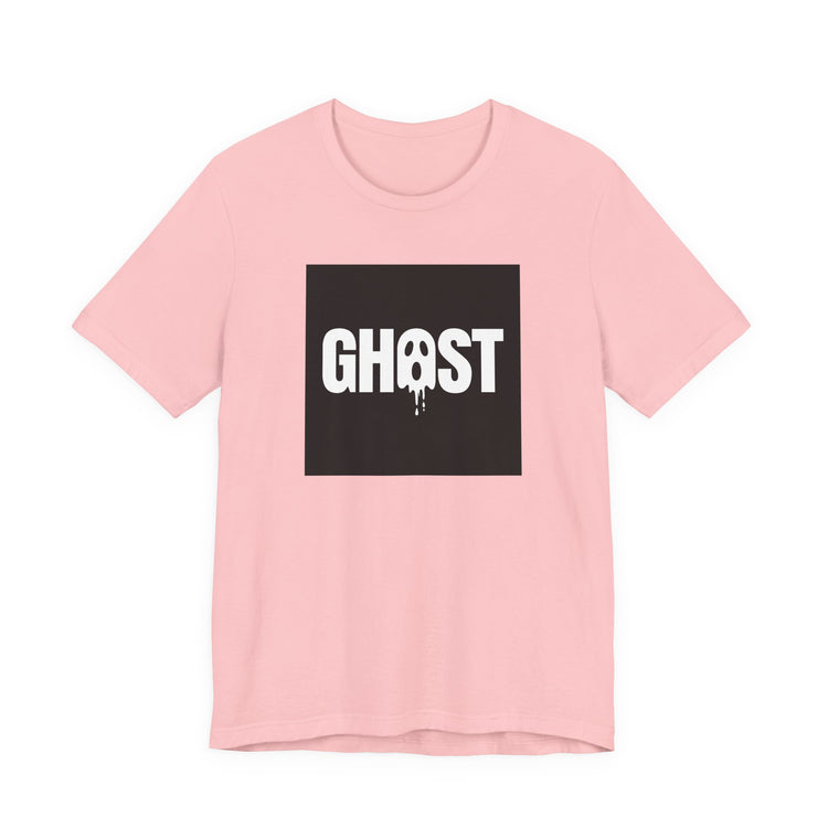 Dripping Ghost Lettering for Spooky Season T-shirt in pink – original NewGiftDay design