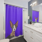 Striking Sphynx Cat Portrait Shower Curtain Gift: Modern Feline Art for Bold Homes