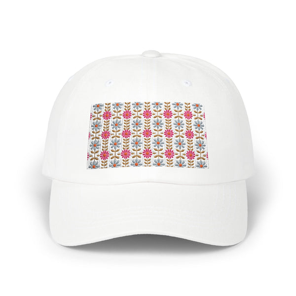 Retro Daisy Blooms Classic Dad Cap design