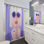 Mod Pop Art Woman Shower Curtain Gift: Chic Glamour for Sophisticated Homes
