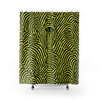 Hypnotic Cobra Maze Shower Curtain Gift: Psychedelic Intrigue for Modern Homes