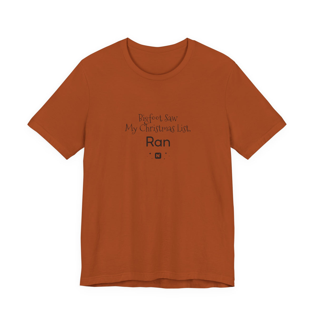 Bigfoot Christmas List T-shirt – original NewGiftDay design, view 29