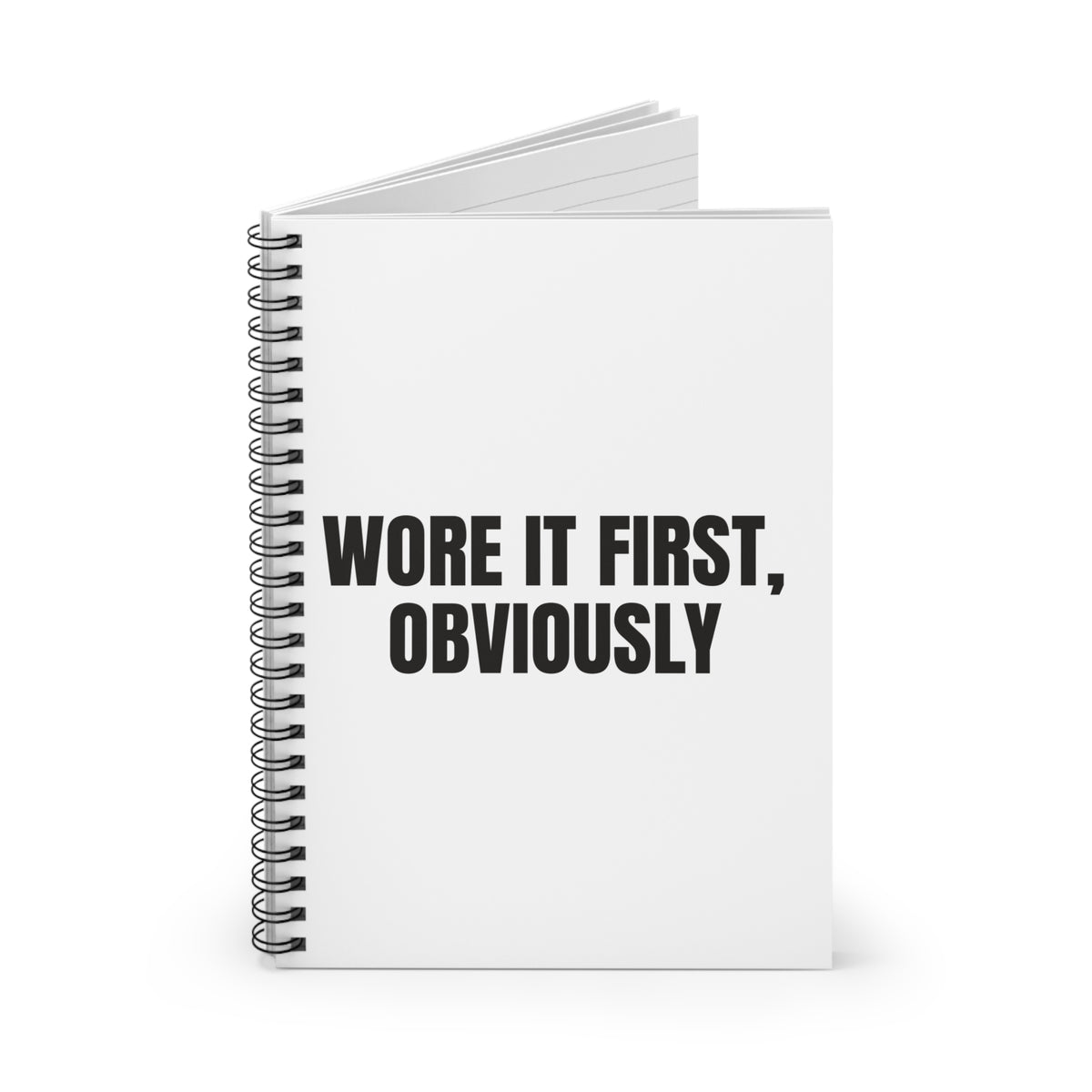 Wore It First Obviously Spiral for Trendy Notes notebook – original NewGiftDay design, view 2