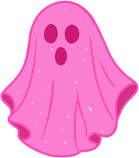 Pink Ghost Parade Crew Socks design