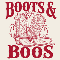 Western Boots Boo Travel Tumbler design
