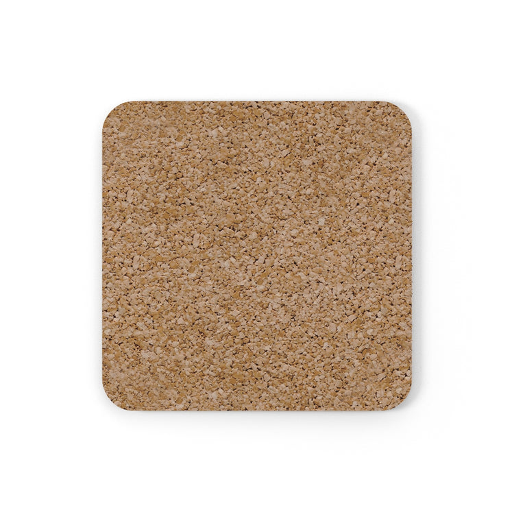 Bigfoot Christmas List Cork Back Coaster mockup
