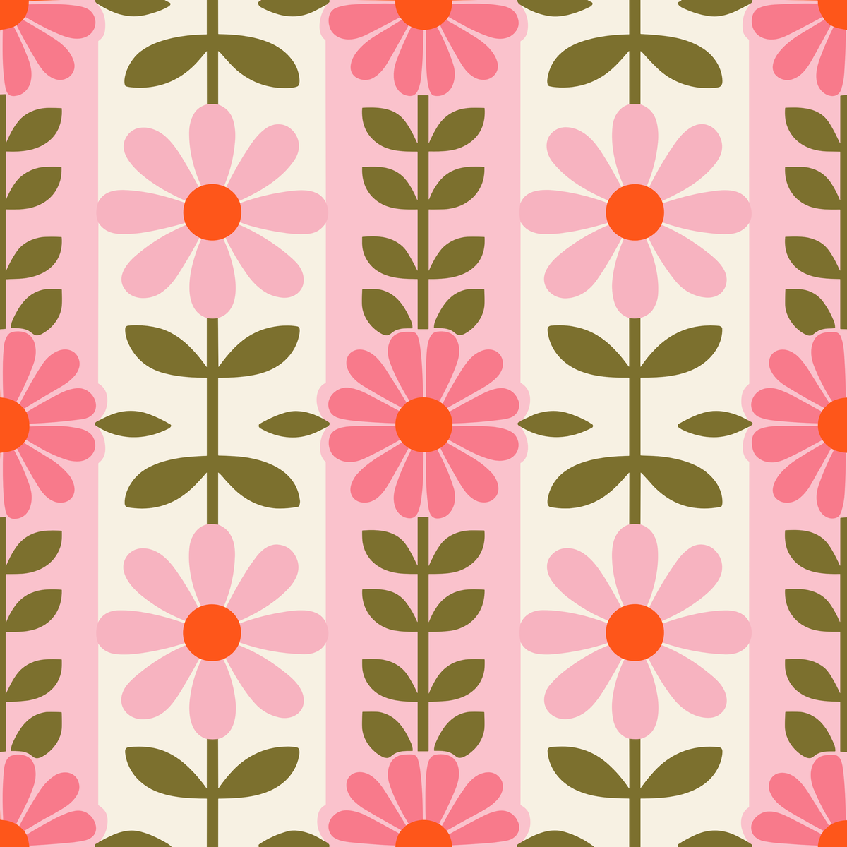 Retro Daisy Blooms Tumbler 20oz design