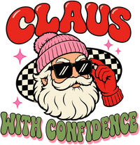 Claus With Confidence Kiss-Cut Stickers design