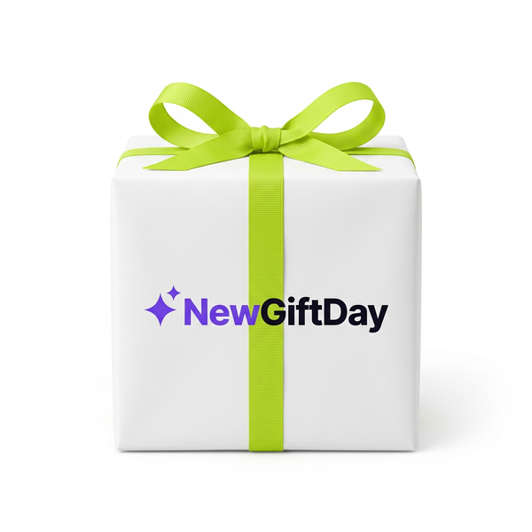 wrapping-paper gifts with original NewGiftDay designs