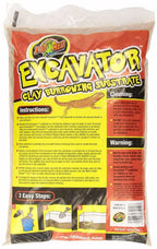 Zoo Med Excavator Clay Burrowing Substrate Brown